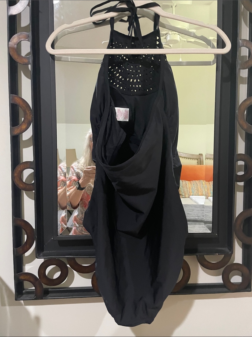 Merona Black High-Neck One-Piece Swimsuit - Picture 11 of 11